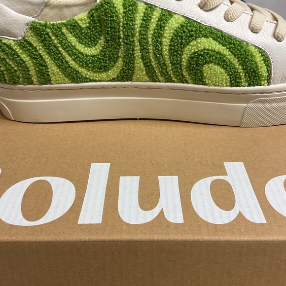 COPY - Soludos Ibiza Platform Psychedelic Spiral Leather Terry Teddy Shearling … - Picture 6 of 11